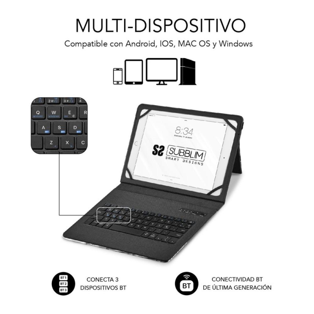 SUBBLIM - Funda con Teclado Keytab Pro BT Trendy Comic