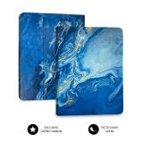 SUBBLIM - Funda con Teclado Keytab Pro BT Trendy Marmol Azul