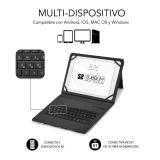 SUBBLIM - Funda con Teclado Keytab Pro BT Trendy Marmol Azul