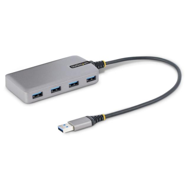 StarTech.com - Hub USB de 4 Puertos - USB 3.0 de 5Gbps - Alimentado por el Bus - Concentrador de 4 Puertos USB-A con Alimentació