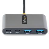 StarTech.com - Hub Concentrador USB-C de 4 Puertos con Entrega de Alimentación de 100W de Paso - Ladrón USB Tipo C - - 2x USB-A