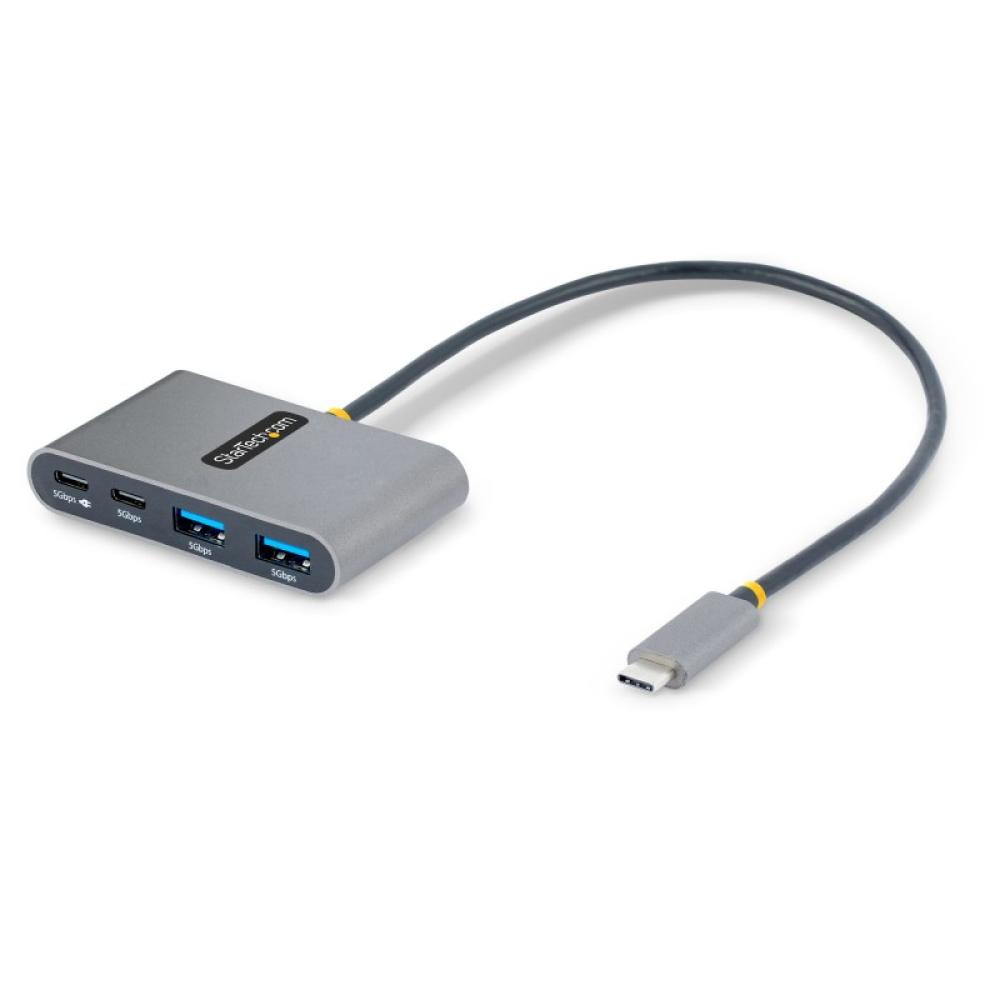 StarTech.com - Hub Concentrador USB-C de 4 Puertos con Entrega de Alimentación de 100W de Paso - Ladrón USB Tipo C - - 2x USB-A