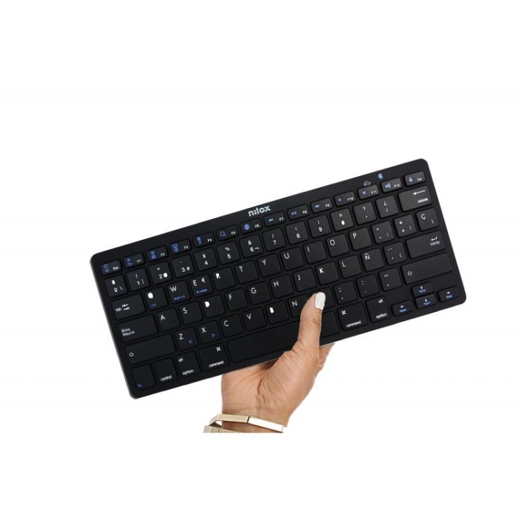 Nilox - Teclado Bluetooth Negro