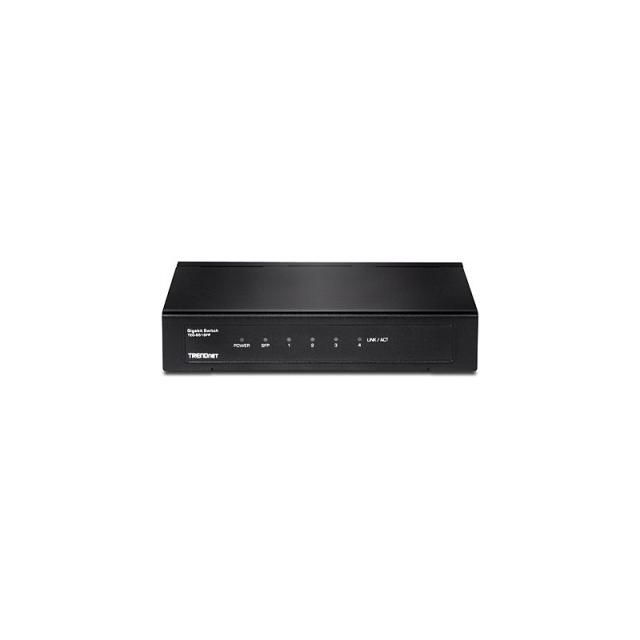 Trendnet - TEG-S51SFP switch No administrado Gigabit Ethernet (10/100/1000) Negro