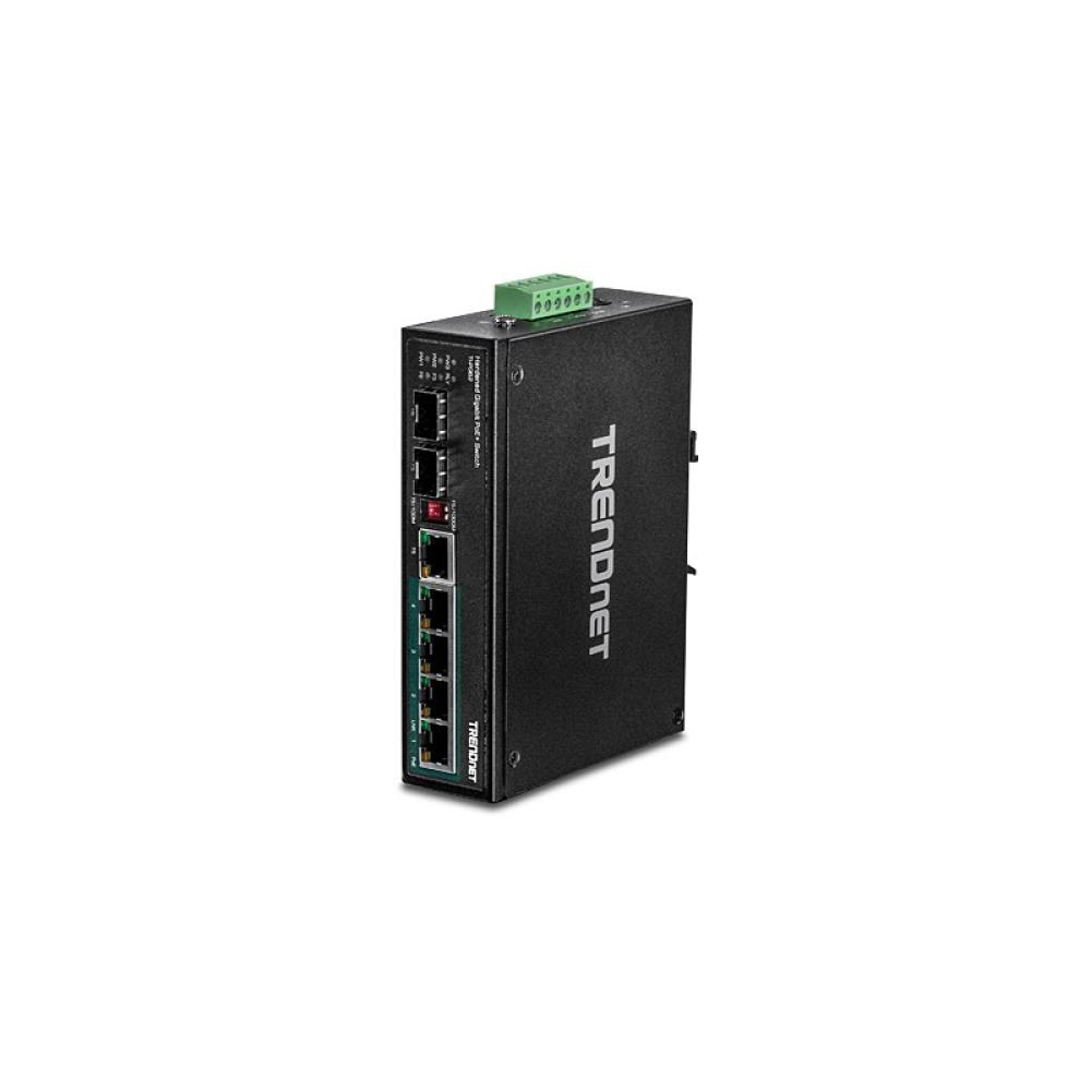 Trendnet - TI-PG62 switch No administrado Gigabit Ethernet (10/100/1000) Energía sobre Ethernet (PoE) Negro