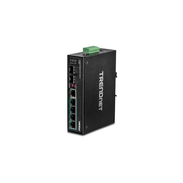Trendnet - TI-PG62 switch No administrado Gigabit Ethernet (10/100/1000) Energía sobre Ethernet (PoE) Negro