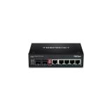 Trendnet - TI-PG62 switch No administrado Gigabit Ethernet (10/100/1000) Energía sobre Ethernet (PoE) Negro