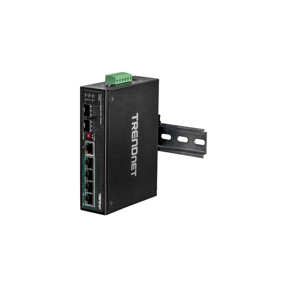 Trendnet - TI-PG62 switch No administrado Gigabit Ethernet (10/100/1000) Energía sobre Ethernet (PoE) Negro