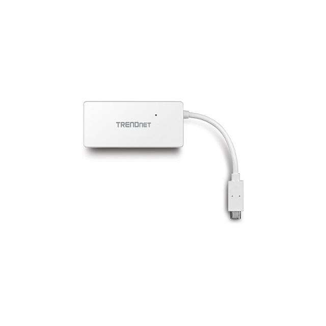 Trendnet - TUC-H4E hub de interfaz USB 3.2 Gen 1 (3.1 Gen 1) Type-C 5000 Mbit/s Blanco