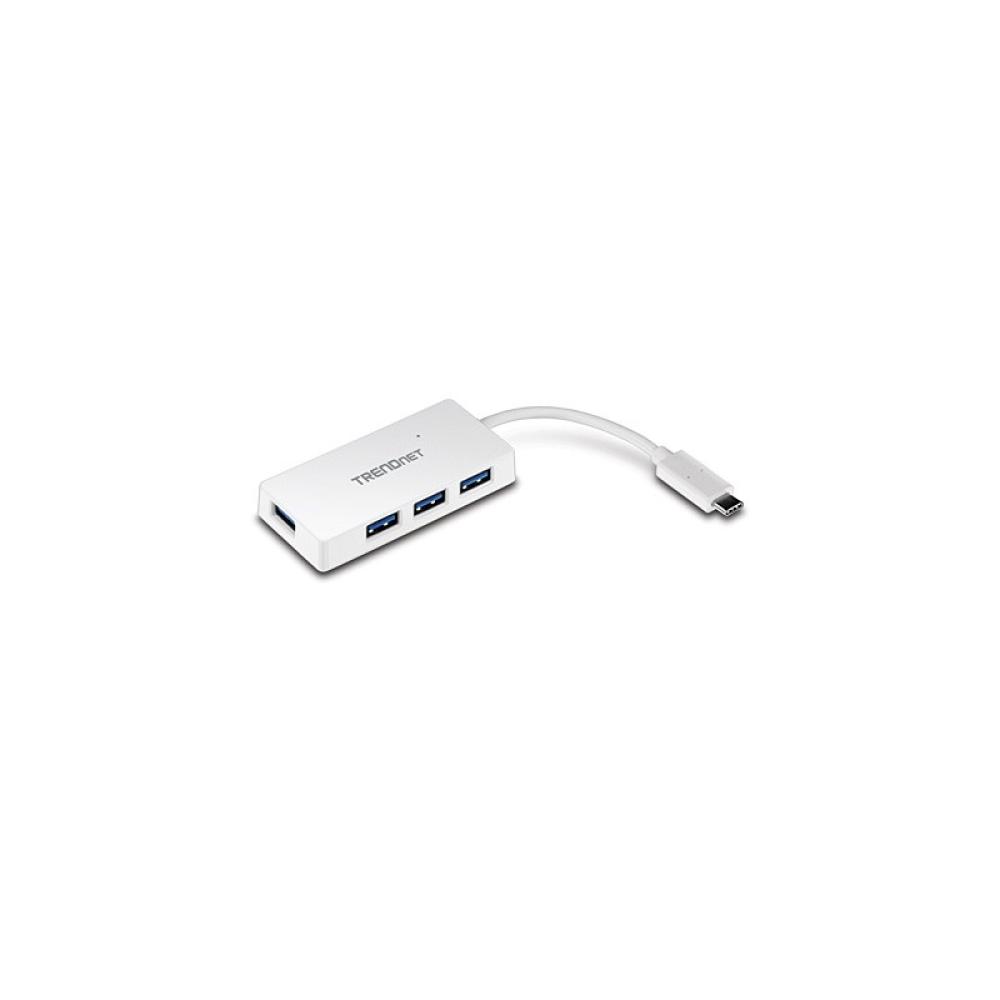 Trendnet - TUC-H4E hub de interfaz USB 3.2 Gen 1 (3.1 Gen 1) Type-C 5000 Mbit/s Blanco