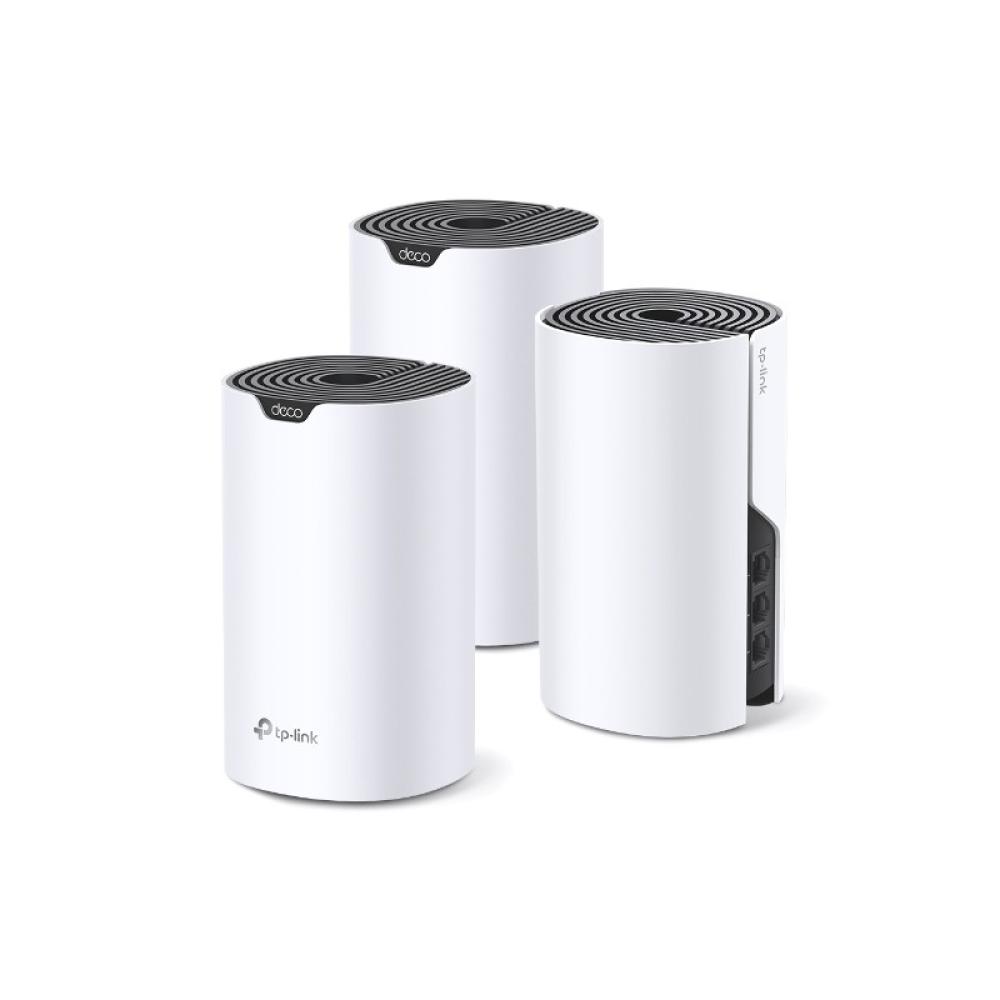 TP-Link - Deco S7 (3-pack) Doble banda (2,4 GHz / 5 GHz) Wi-Fi 5 (802.11ac) Blanco, Negro Interno