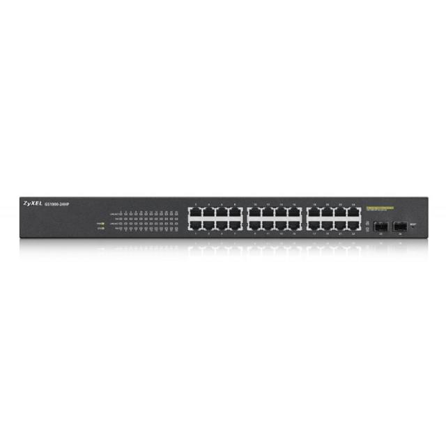 Zyxel - GS1900-24HP Gestionado L2 Gigabit Ethernet (10/100/1000) Energía sobre Ethernet (PoE) Negro