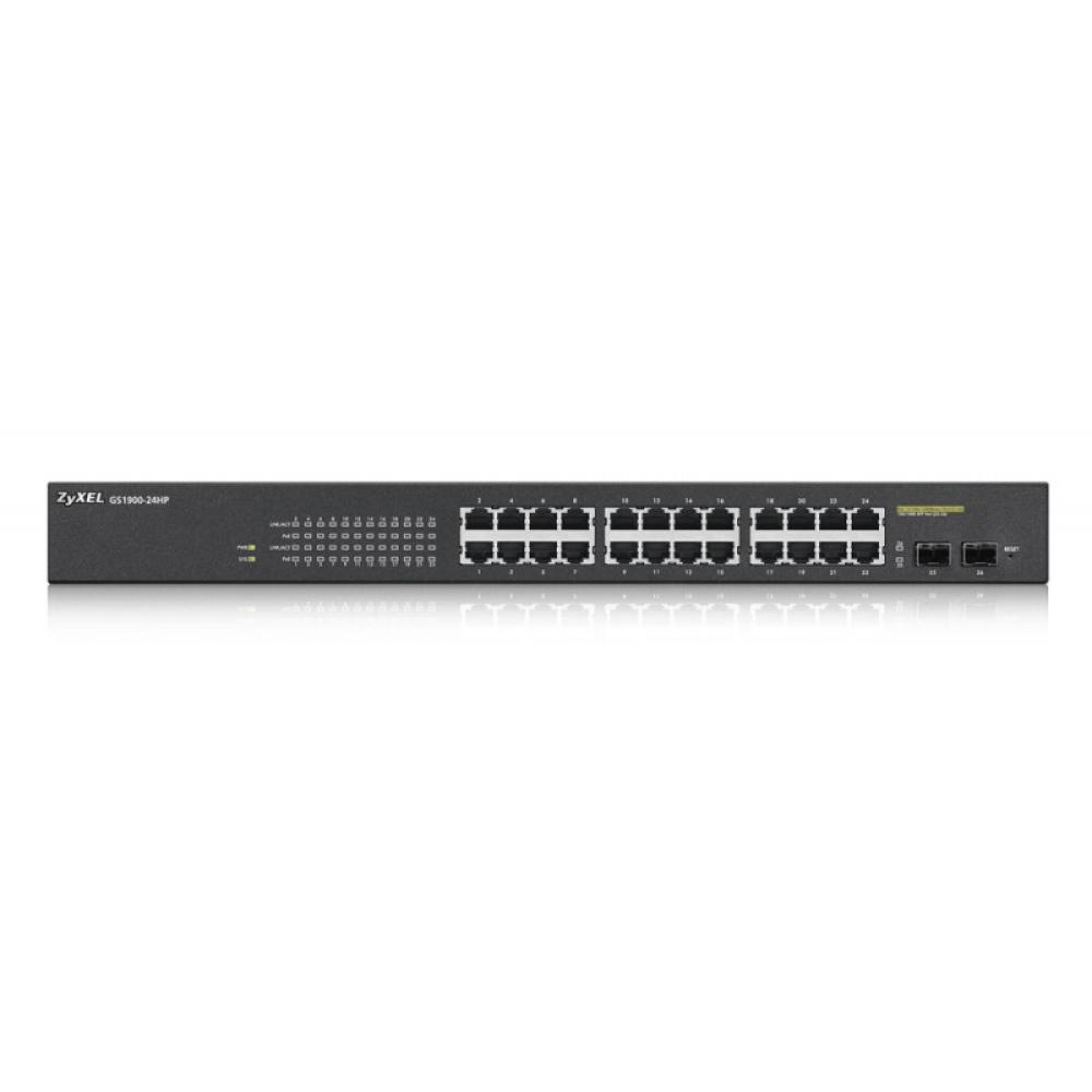 Zyxel - GS1900-24HP Gestionado L2 Gigabit Ethernet (10/100/1000) Energía sobre Ethernet (PoE) Negro