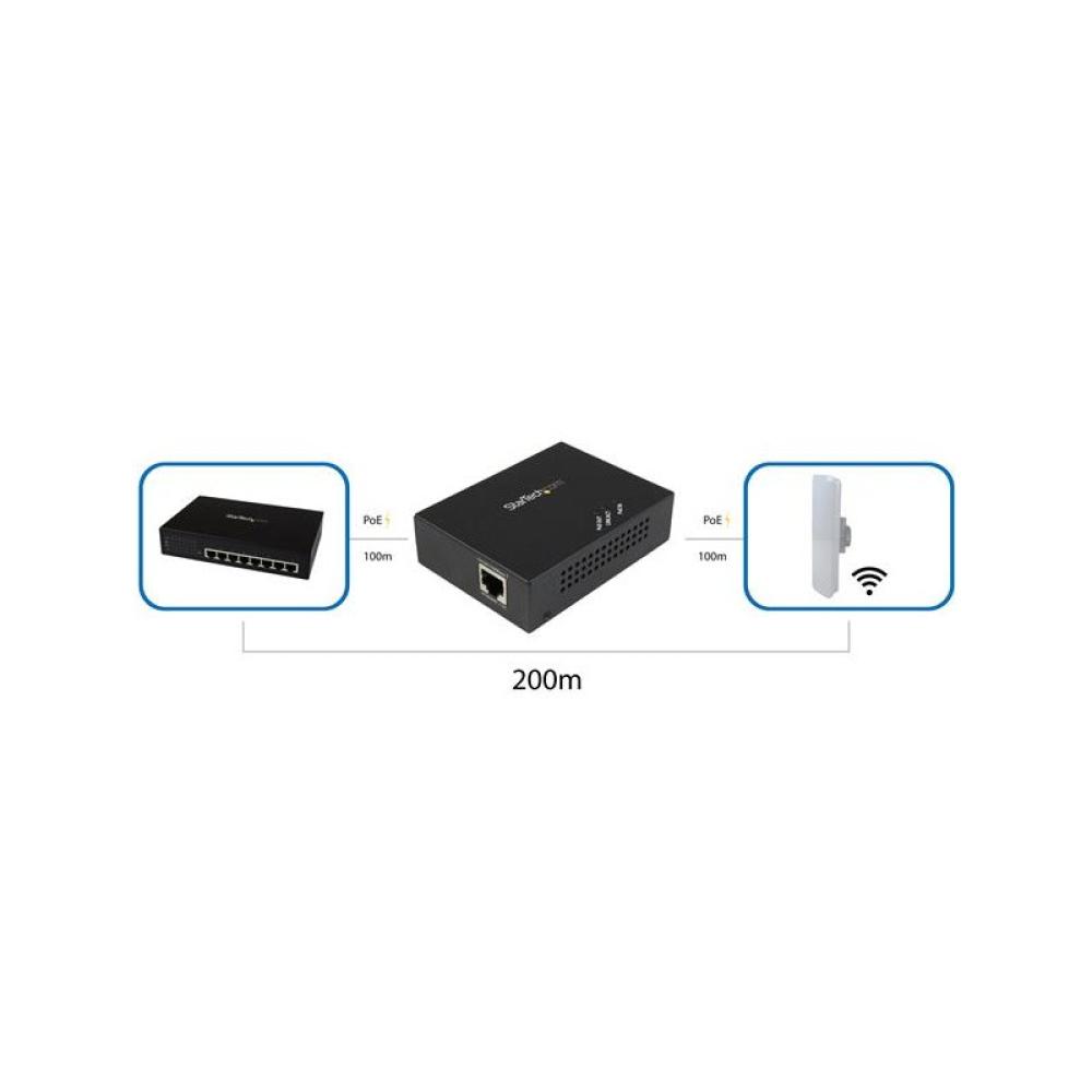 StarTech.com - Gigabit PoE+ Extender - 802.3at/af - 100m