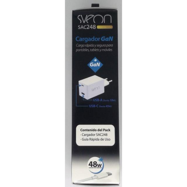 Sveon - SAC248 adaptador e inversor de corriente Interior 48 W Blanco