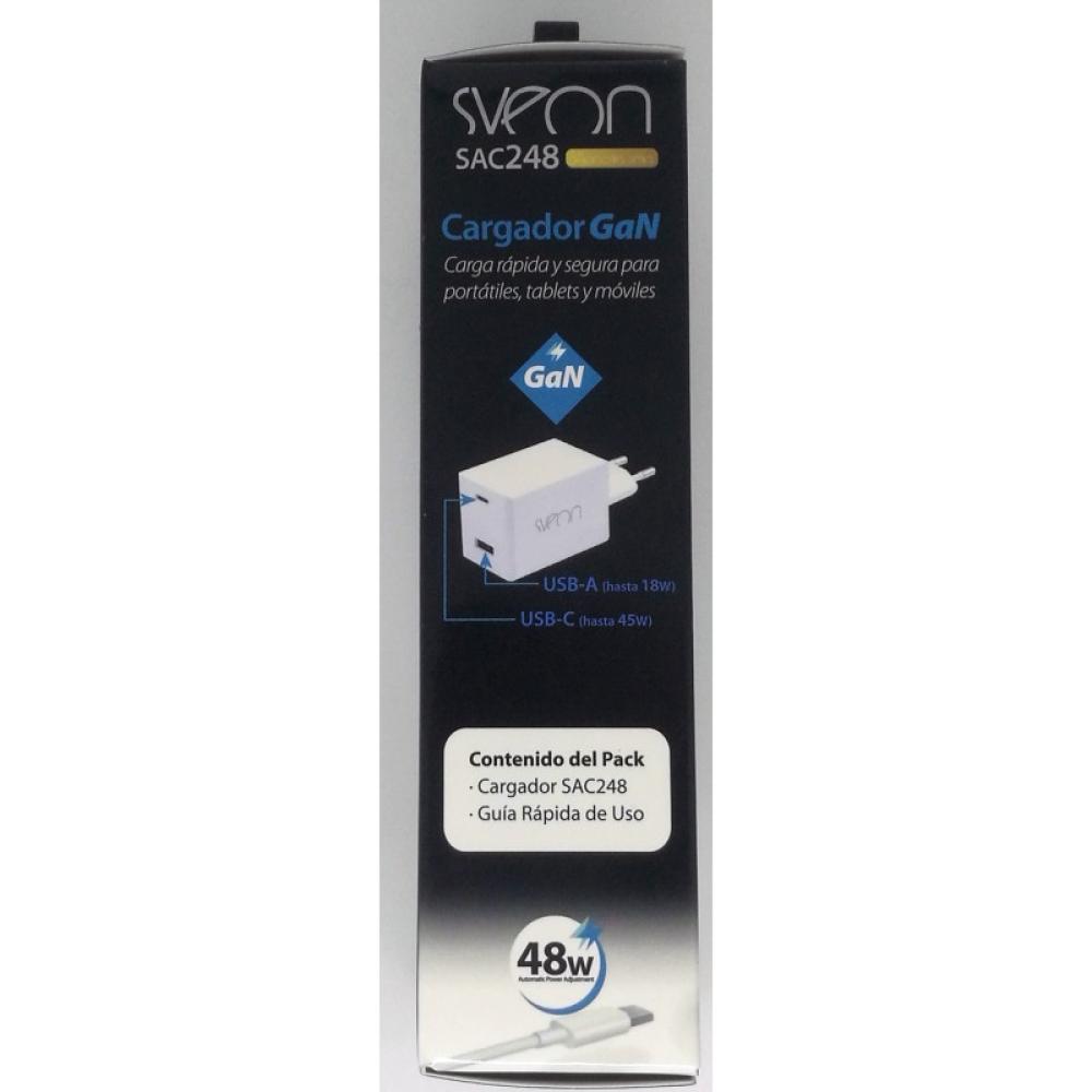 Sveon - SAC248 adaptador e inversor de corriente Interior 48 W Blanco