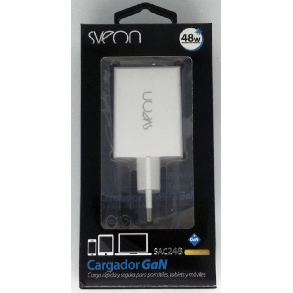 Sveon - SAC248 adaptador e inversor de corriente Interior 48 W Blanco