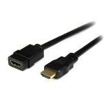 StarTech.com - Cable de 2m Extensor HDMI - Cable HDMI Macho a Hembra - Cable Alargador HDMI 4K - Cable HDMI con Ethernet UHD 4K
