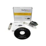 StarTech.com - Tarjeta Adaptador PCI Express PCI-E USB 3.0 con UASP de 4 Puertos - Alimentación SATA