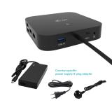 i-tec - USB-C HDMI DP Docking Station with Power Delivery 65W + Universal Charger 77 W