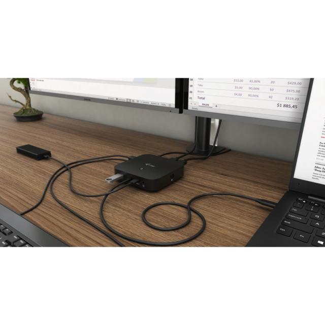 i-tec - USB-C HDMI DP Docking Station with Power Delivery 65W + Universal Charger 77 W