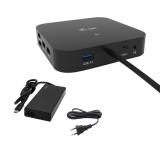 i-tec - USB-C HDMI DP Docking Station with Power Delivery 65W + Universal Charger 77 W