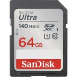 SanDisk - Ultra 64 GB SDXC UHS-I Clase 10 - SDSDUNB-064G-GN6IN