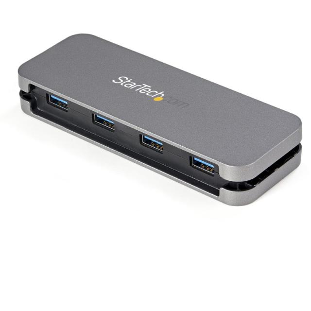 StarTech.com - Hub USB 3.0 de 4 Puertos USB-A - Ladrón USB 3.2 Gen 1 SuperSpeed de 5Gbps Portátil Tipo A - Alimentado por el Bus