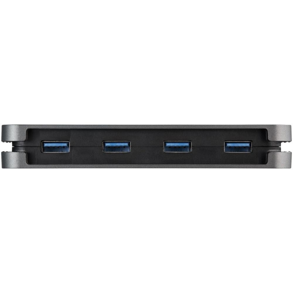 StarTech.com - Hub USB 3.0 de 4 Puertos USB-A - Ladrón USB 3.2 Gen 1 SuperSpeed de 5Gbps Portátil Tipo A - Alimentado por el Bus