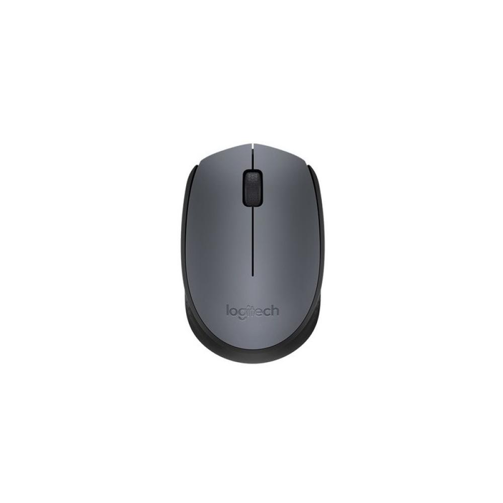Logitech - M170 Grey-K ratón Oficina Ambidextro RF inalámbrico Óptico 1000 DPI