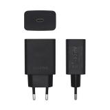 AISENS - Cargador USB-C PD 3.0 1 Puerto 1x USB-C 20 W, Negro