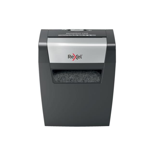 Rexel - Momentum X406 triturador de papel Corte en partículas 70 dB Azul, Gris