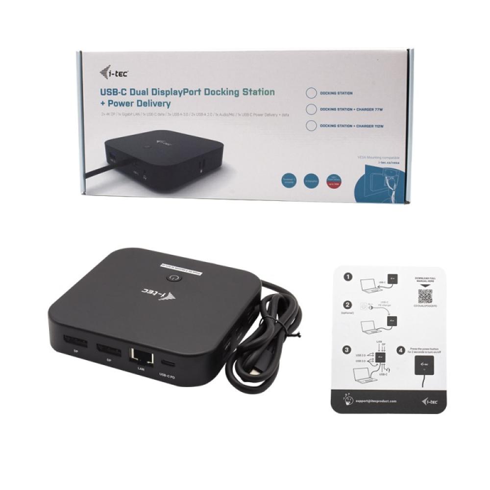 i-tec - USB-C Dual Display Docking Station with Power Delivery 100 W