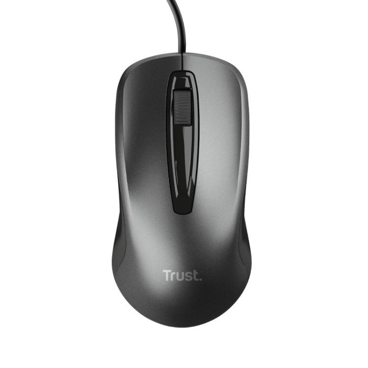 Trust - 24657 ratón Oficina Ambidextro USB tipo A Óptico 1200 DPI