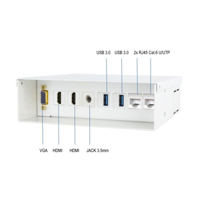 Ewent - EW1555 caja de tomacorriente No Blanco