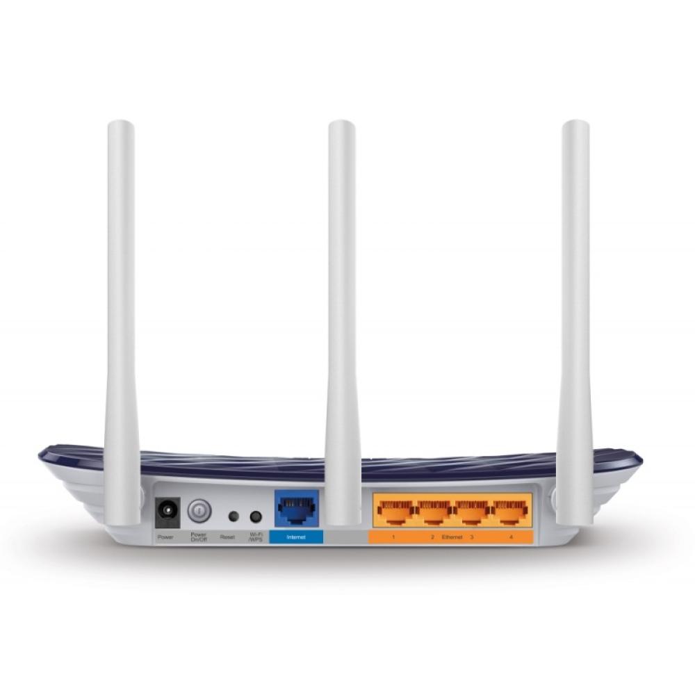 TP-Link - AC750 router inalámbrico Ethernet rápido Doble banda (2,4 GHz / 5 GHz) Negro, Blanco