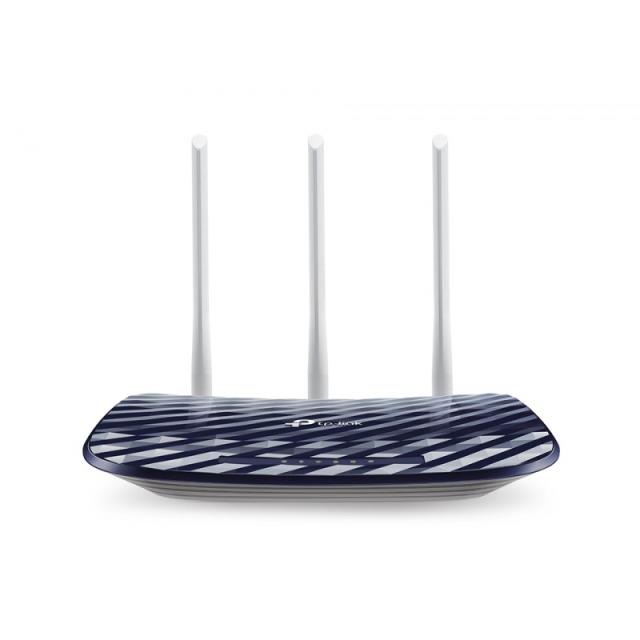TP-Link - AC750 router inalámbrico Ethernet rápido Doble banda (2,4 GHz / 5 GHz) Negro, Blanco