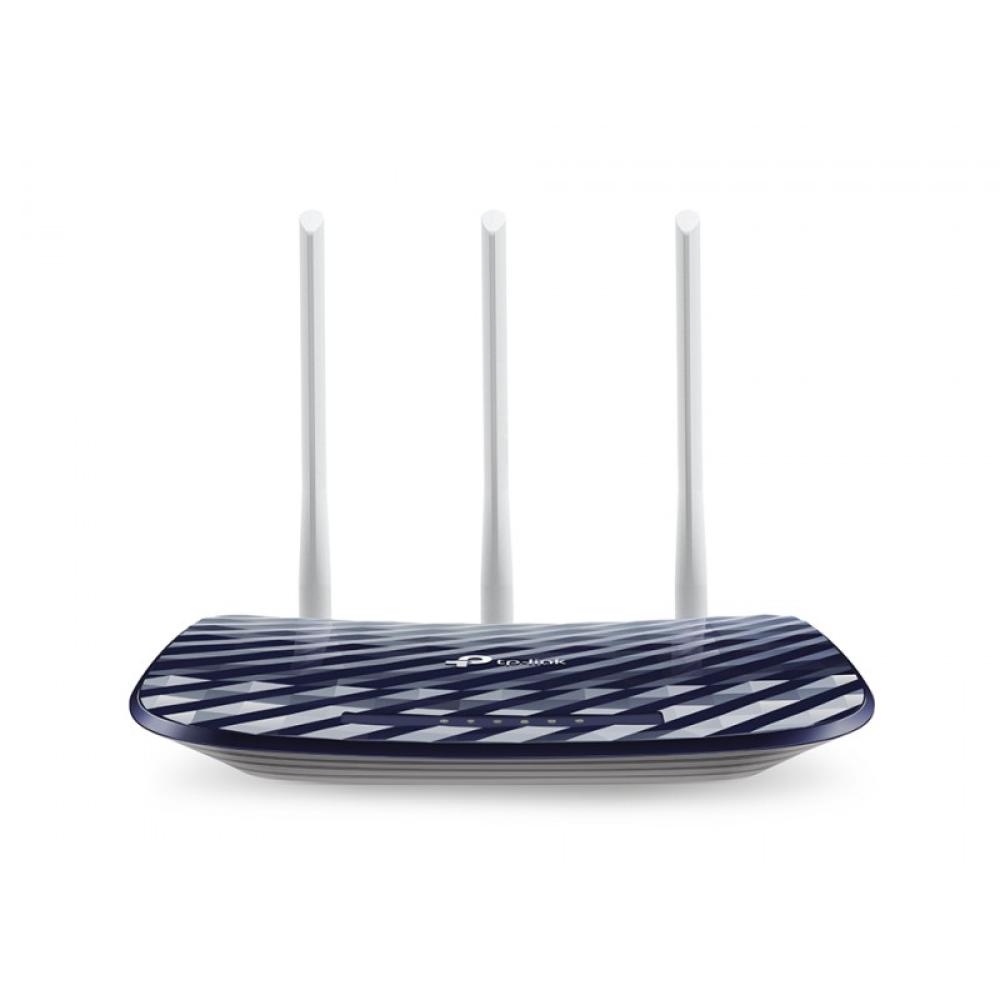 TP-Link - AC750 router inalámbrico Ethernet rápido Doble banda (2,4 GHz / 5 GHz) Negro, Blanco