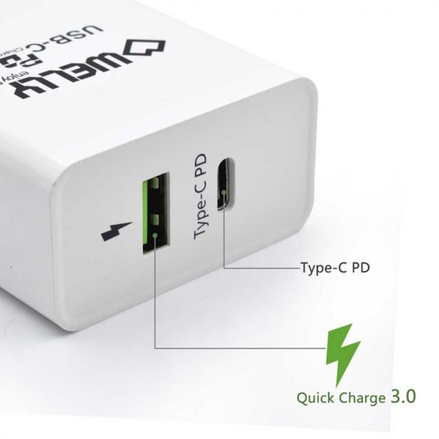 Welly Enjoy IT - WY11100 cargador de dispositivo móvil Universal Blanco Corriente alterna Carga rápida Interior