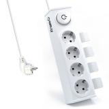 Welly Enjoy IT - WY13160 base múltiple 1,5 m 4 salidas AC Interior Blanco