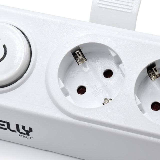 Welly Enjoy IT - WY13160 base múltiple 1,5 m 4 salidas AC Interior Blanco