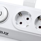 Welly Enjoy IT - WY13160 base múltiple 1,5 m 4 salidas AC Interior Blanco