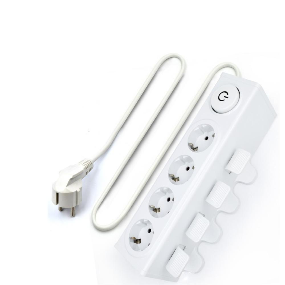 Welly Enjoy IT - WY13160 base múltiple 1,5 m 4 salidas AC Interior Blanco