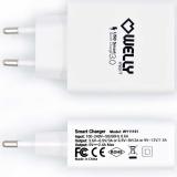 Welly Enjoy IT - WY11101 cargador de dispositivo móvil Blanco Corriente alterna Carga rápida Interior