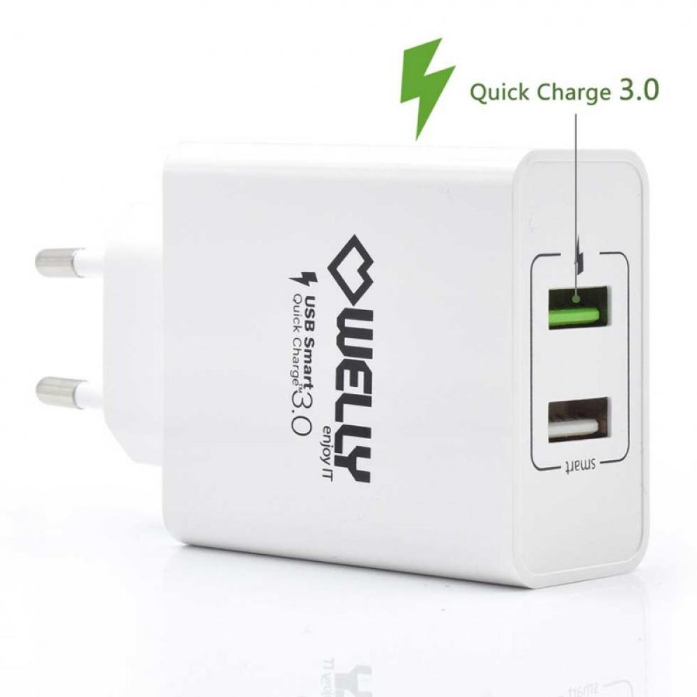 Welly Enjoy IT - WY11101 cargador de dispositivo móvil Blanco Corriente alterna Carga rápida Interior