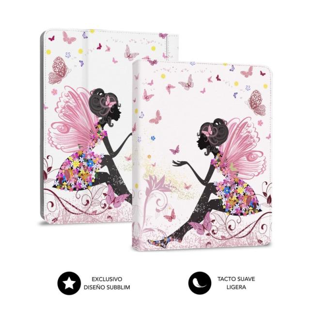 SUBBLIM - Funda con Teclado Micro USB – Type C KEYTAB USB 11" Hadas