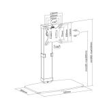 Equip - Soporte de monitor independiente de 17"-32