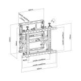 Equip - Soporte de pared para vídeo pop-out de 45"-70