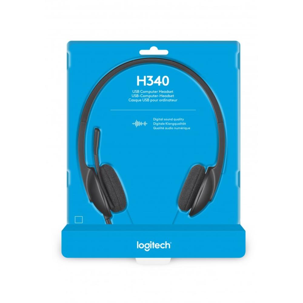 Logitech - 981-000475 auricular y casco Auriculares Alámbrico Diadema Oficina/Centro de llamadas USB tipo A Negro