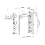 Equip - 650351 Soporte de pared para vídeo pop-out de 37"-70